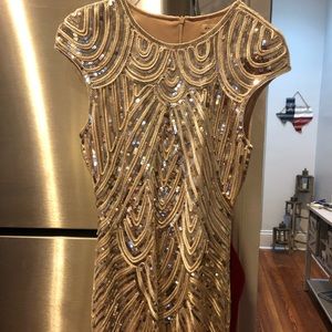 Sequence Gold Dress